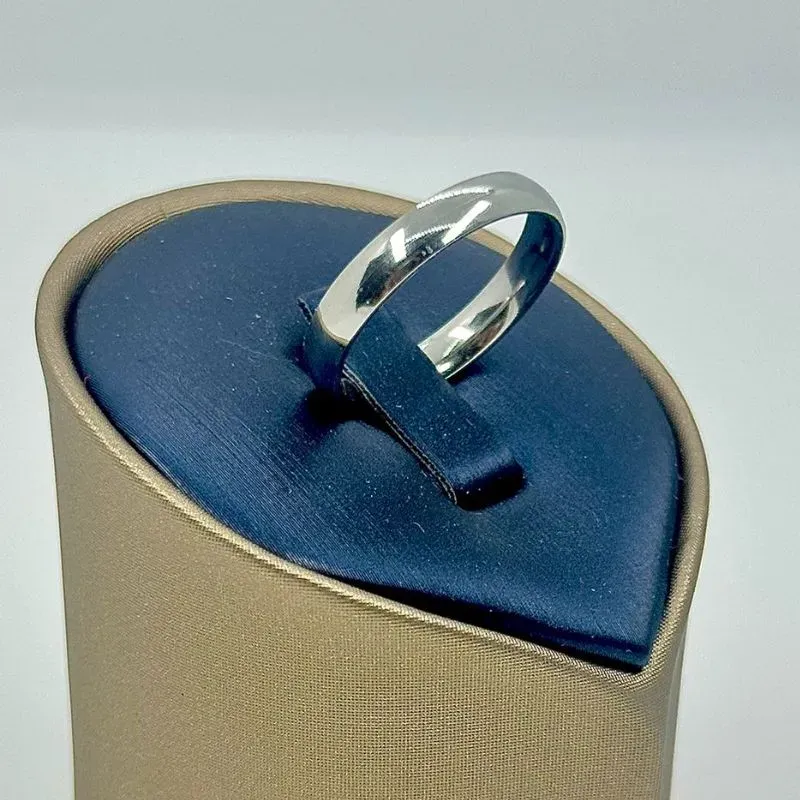 ALIANÇA LISA ABAULADA 5MM AÇO 316L AS1901