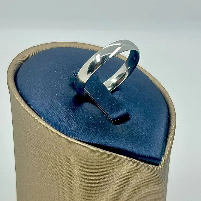 ALIANÇA LISA ABAULADA 5MM AÇO 316L AS1901