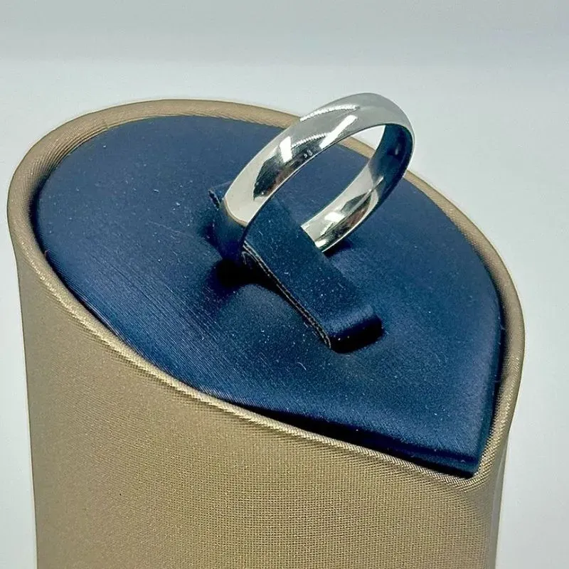 ALIANÇA LISA ABAULADA 5MM AÇO 316L AS1901