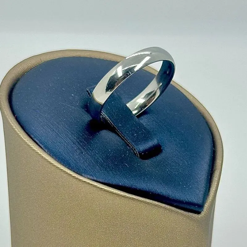 ALIANÇA LISA ABAULADA 5MM AÇO 316L AS1901