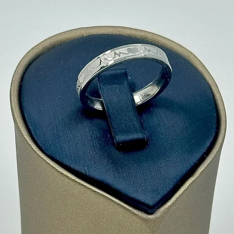 ALIANÇA QUADRADA BATIMENTOS 4MM AÇO 316L AS1899