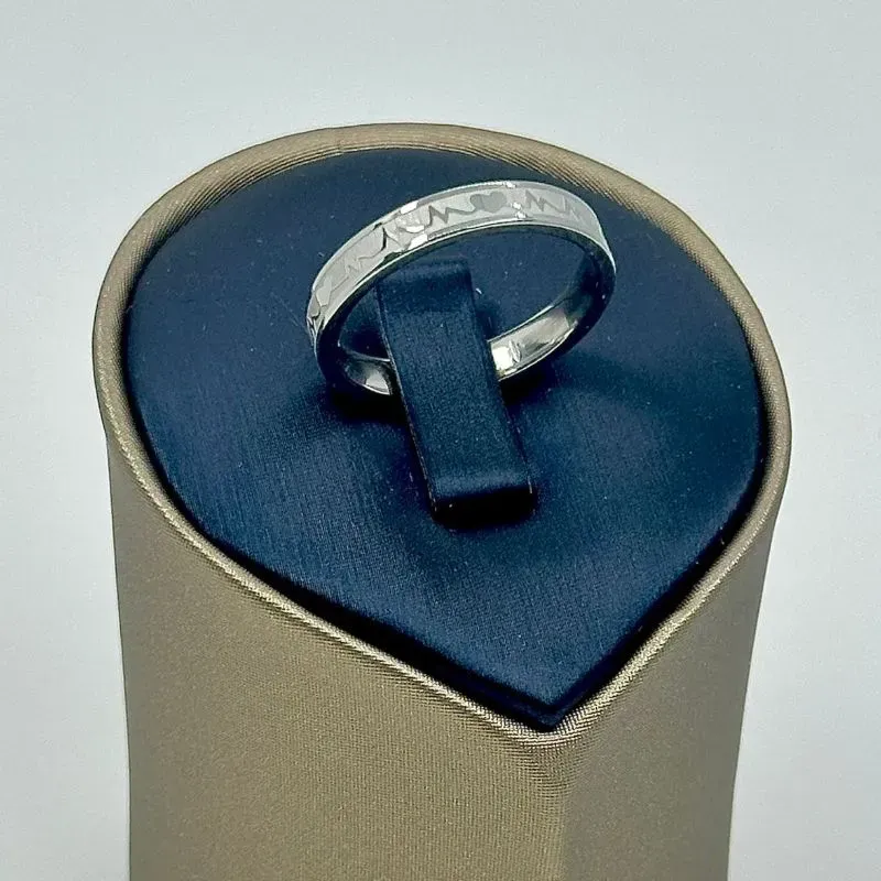 ALIANÇA QUADRADA BATIMENTOS 4MM AÇO 316L AS1899