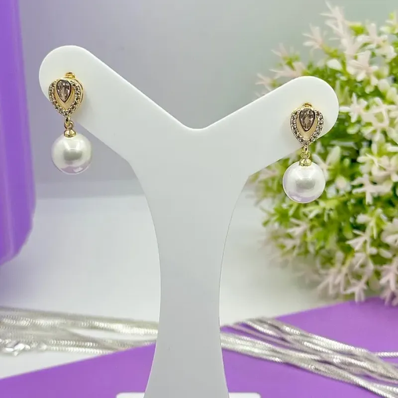 BRINCO GOTA E PÉROLA PENDURADA BO1831