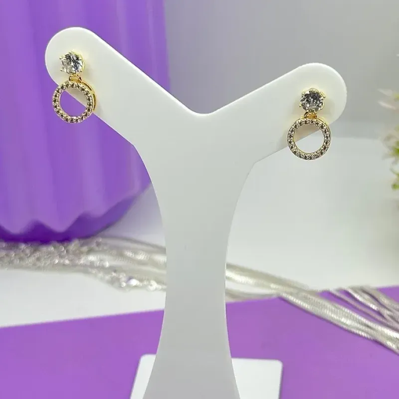 BRINCO PONTO DE LUZ CIRCULO CRAVEJADO BO1829