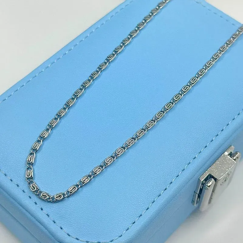 COLAR ELO CARACOL 70CM AÇO 316L CS1841