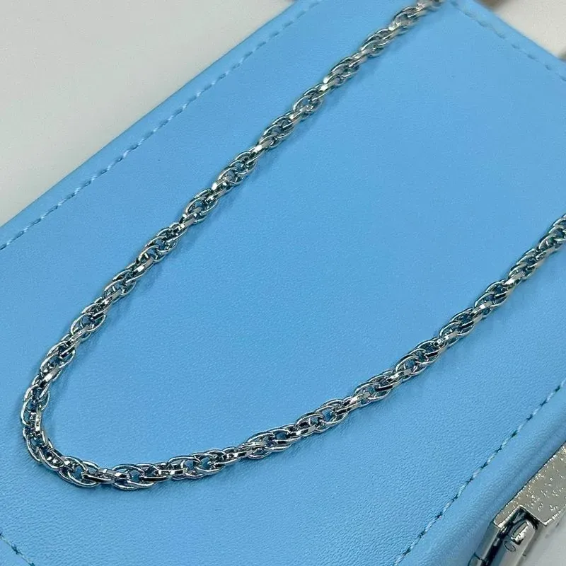 COLAR ELOS ENTRELAÇADOS FINO 70CM AÇO 316L CS1838