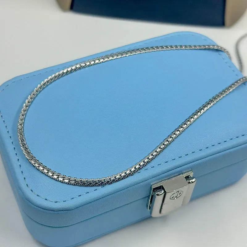 COLAR TRANÇADO DETALHES (3MM) 70CM AÇO 316L CS1845