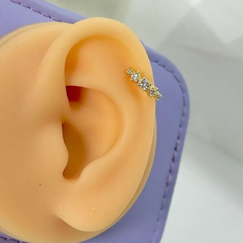 PIERCING FURO COROA PEDRAS PFO1663