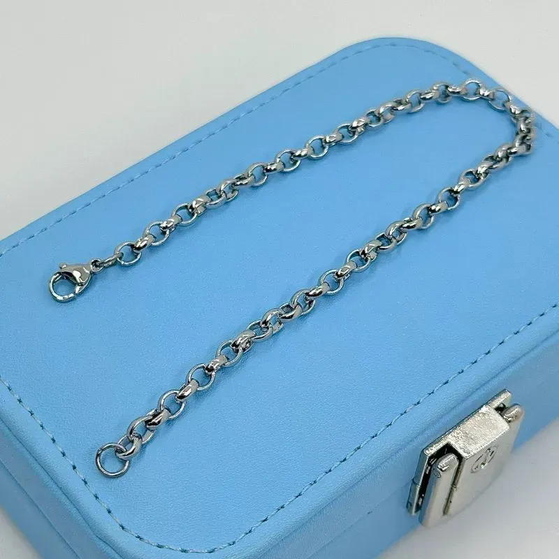 PULSEIRA CADEADO ELOS REDONDOS AÇO 316L PS1878