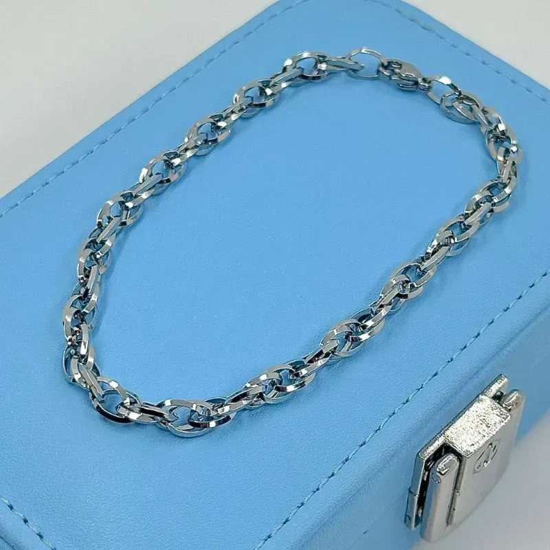 PULSEIRA CIRCULOS ENTRELAÇADOS AÇO 316L  PS1872