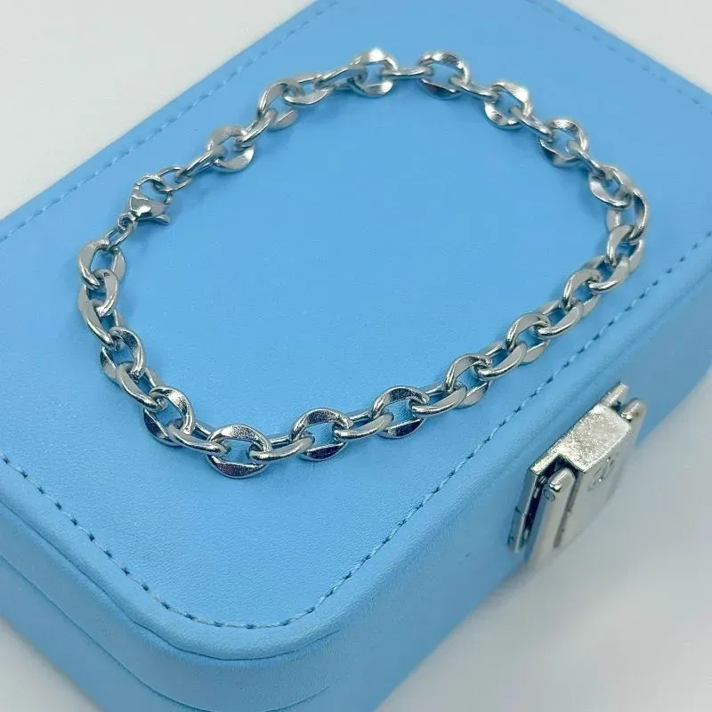 PULSEIRA CORRENTE ELOS ARREDONDADOS AÇO 316L PS1886