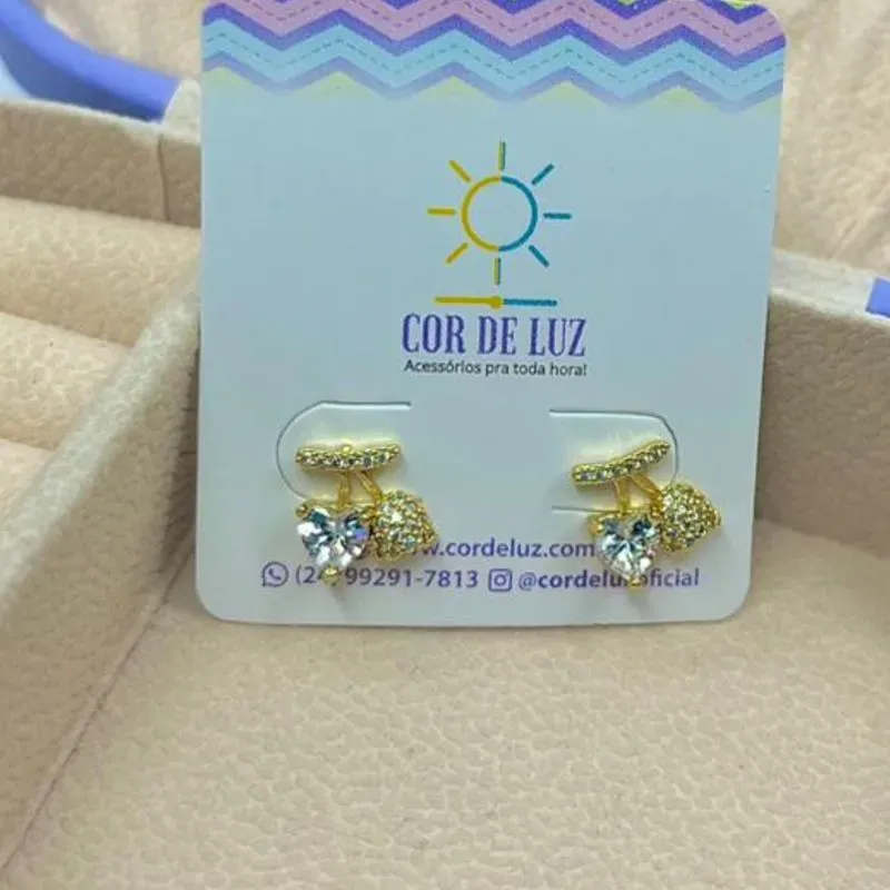 BRINCO CEREJAS ZIRCONIAS BO1938