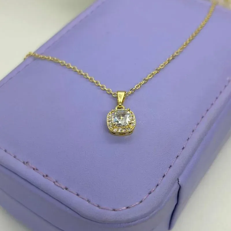 COLAR PEDRA QUADRADA BORDA CRAVEJADA CO2005