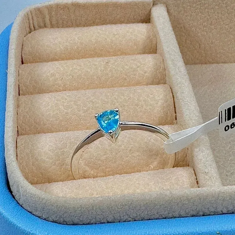 ANEL PEDRA OVAL AZUL CLARO AP2082