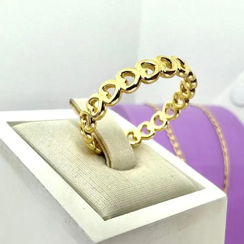 ANEL SEQUÊNCIA DE CORAÇÕES A01453