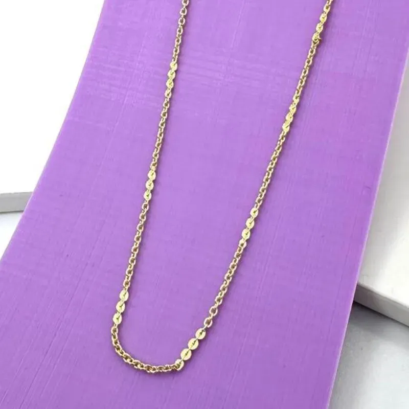 COLAR LISO ELO CADEADO 45CM CO1443