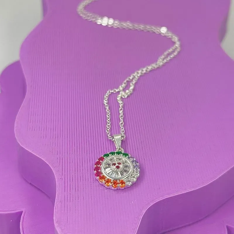 COLAR PING. PIZZA COLOR ZIRCÔNIAS CP2040