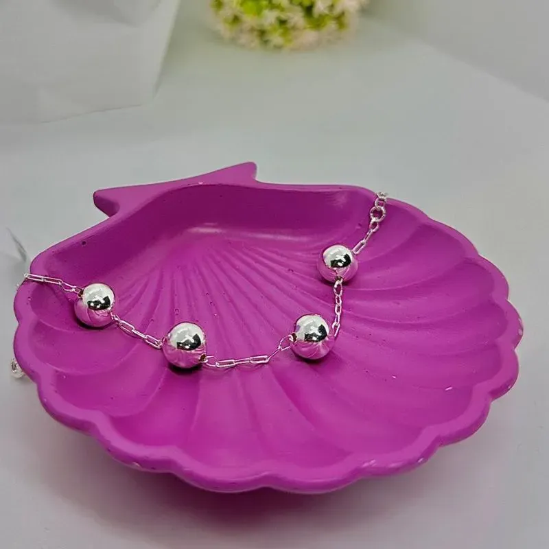 PULSEIRA ELOS E ESFERAS MACIÇAS 5MM PP1976