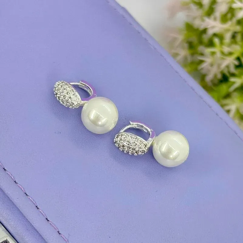 ARGOLA CLICK CRAVEJADA COM PÉROLA BP2145