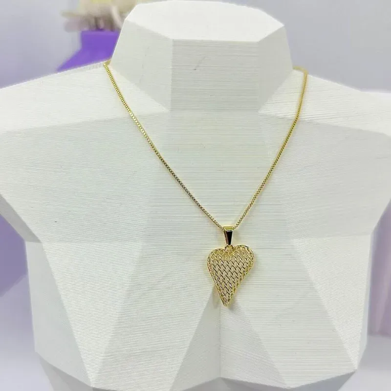 COLAR PING. CORAÇÃO GRADE CO2054