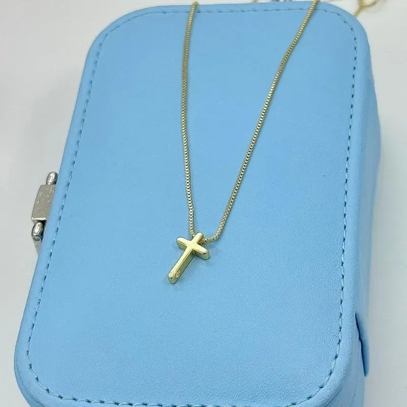 COLAR PING. CRUCIFIXO CHAPA MENOR CO2055