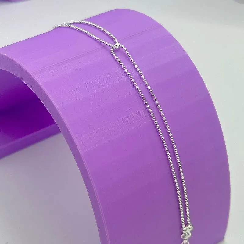 PULSEIRA CORRENTE BOLINHAS 1MM ENTRELAÇADAS PP1962