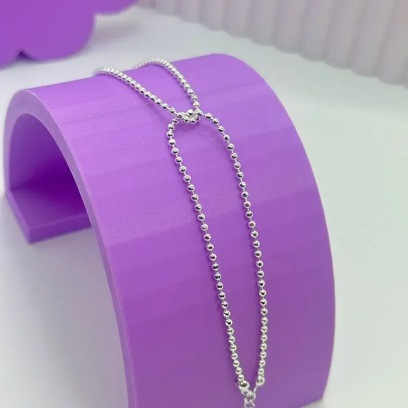 PULSEIRA CORRENTE BOLINHAS 3MM ENTRELAÇADAS PP1964