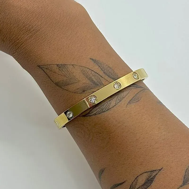 BRACELETE INSPIRAÇÃO LOVE CARTIER AÇO 316L PSO2189