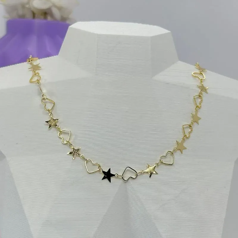 CHOKER ESTRELAS E CORAÇÃOES CO2373