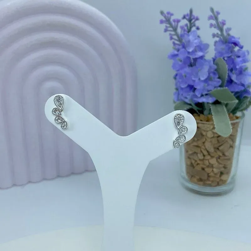 BRINCO EAR CUFF 4 GOTAS CRAVEJADAS BP2465