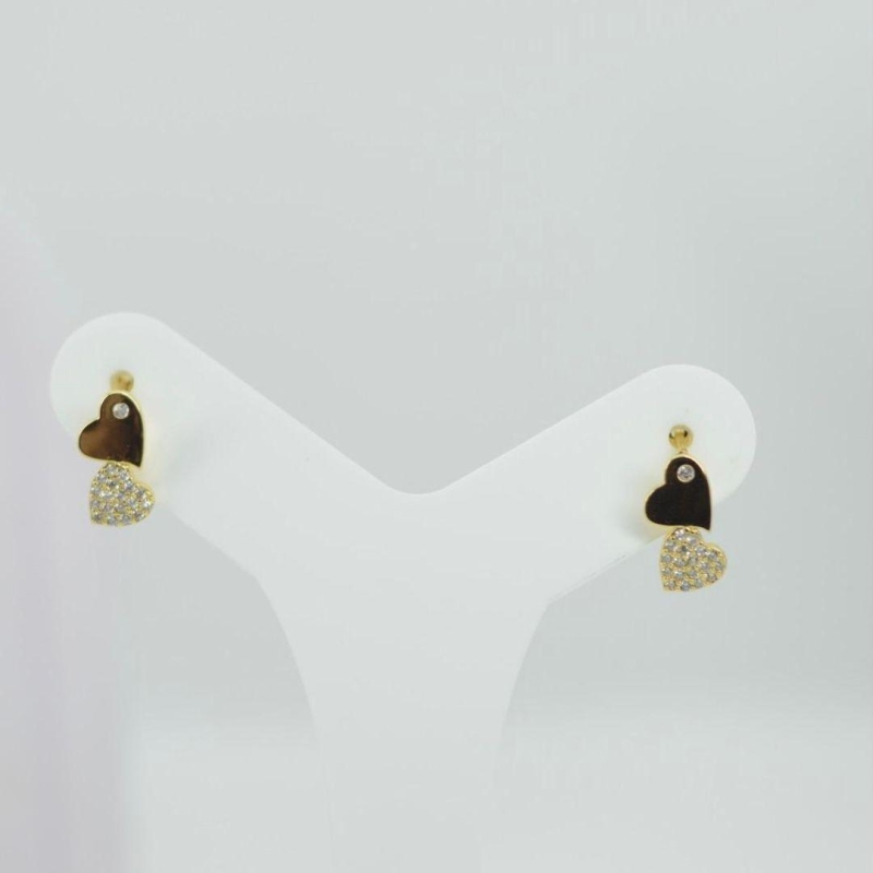 ARGOLA CLICK DUPLO CORAÇÃO BO2676