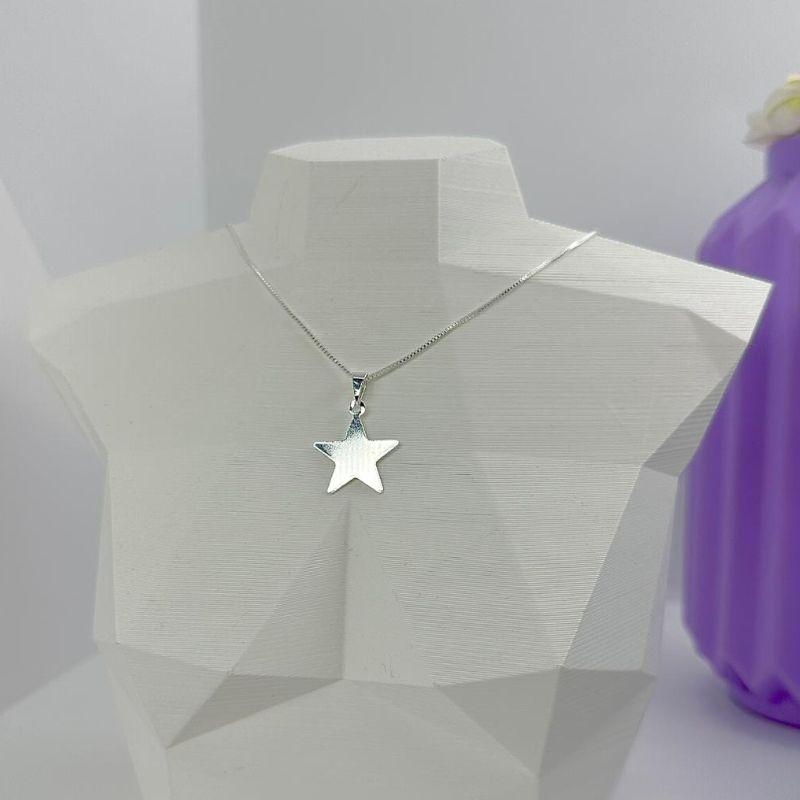 COLAR CHAPA ESTRELA LISA CP2117