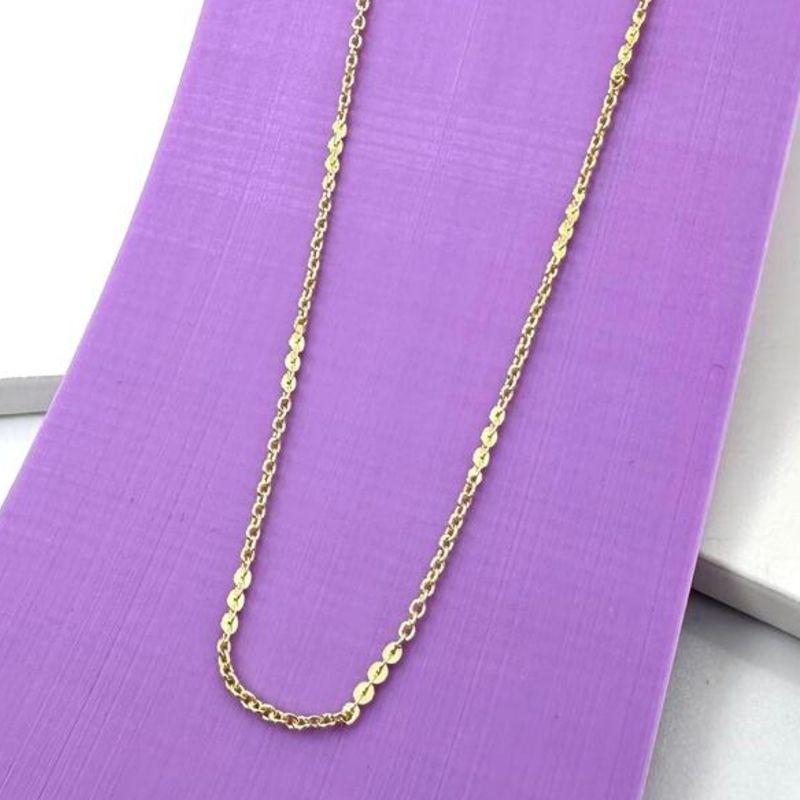 COLAR LISO ELO CADEADO 45CM CO1443