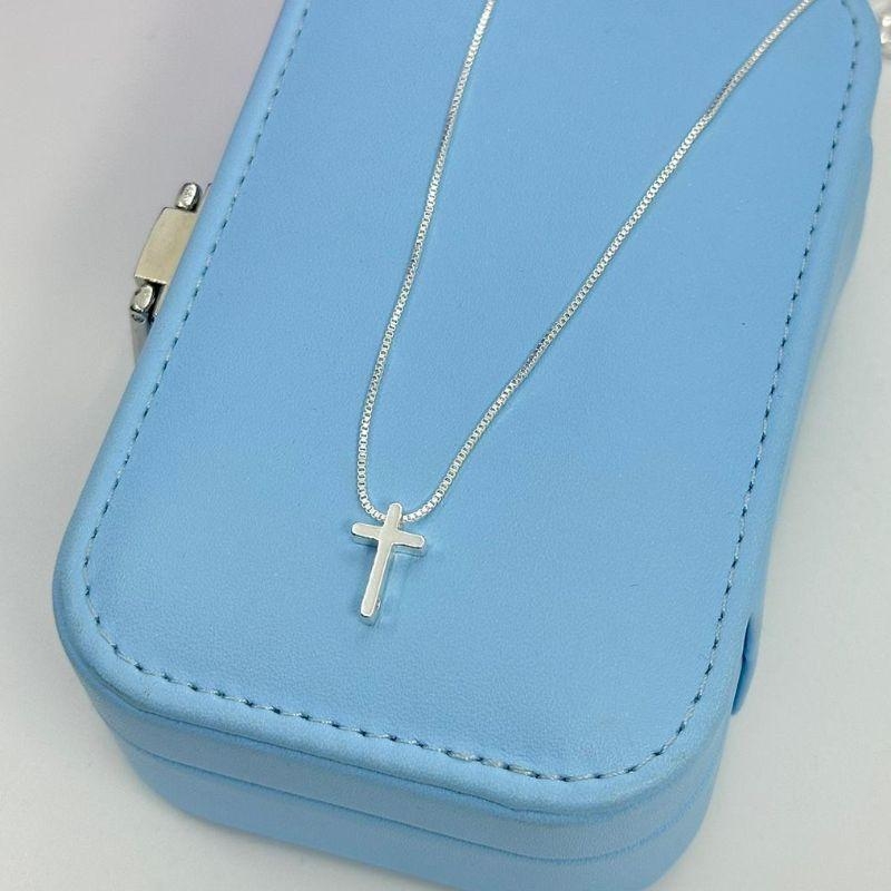 COLAR PING. CRUCIFIXO CHAPA MENOR CP2038