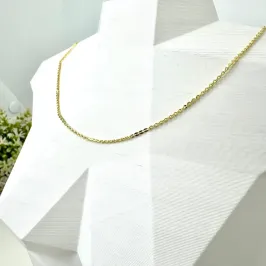 COLAR LISO ELO CADEADO 45CM CO1443 COLAR LISO ELO CADEADO 45CM CO1443