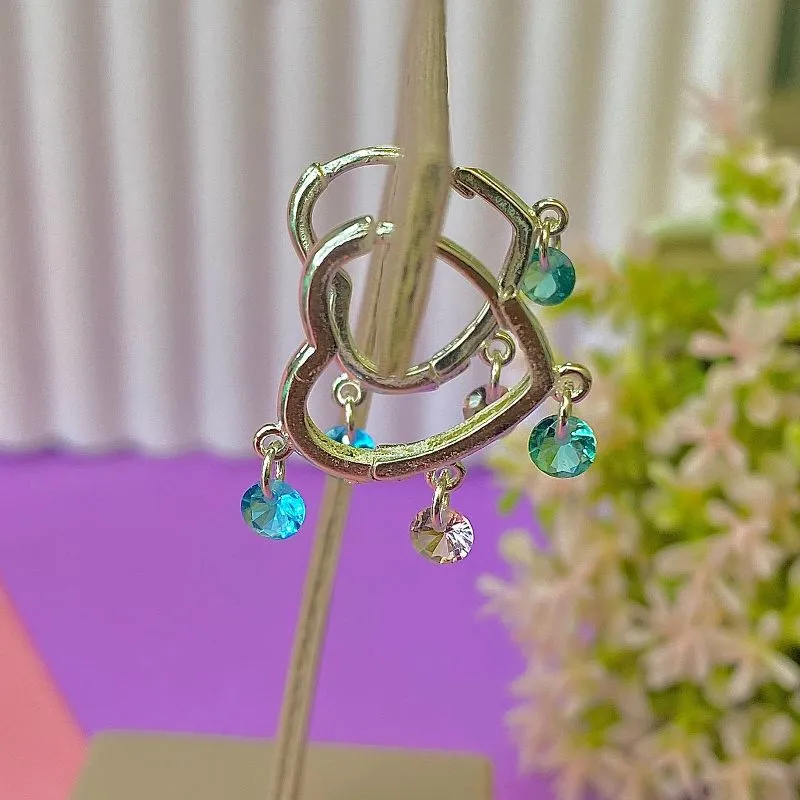 ARGOLA CLICK CORAÇÃO COM CRISTAIS COLOR BP611