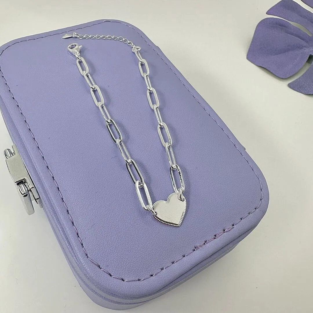 PULSEIRA CORRENTE E CORAÇÃO CHAPADO PP993