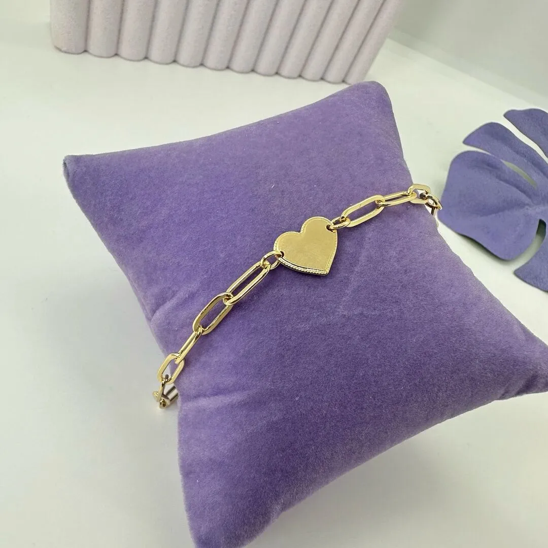 PULSEIRA CORRENTE E CORAÇÃO CHAPADO PO995