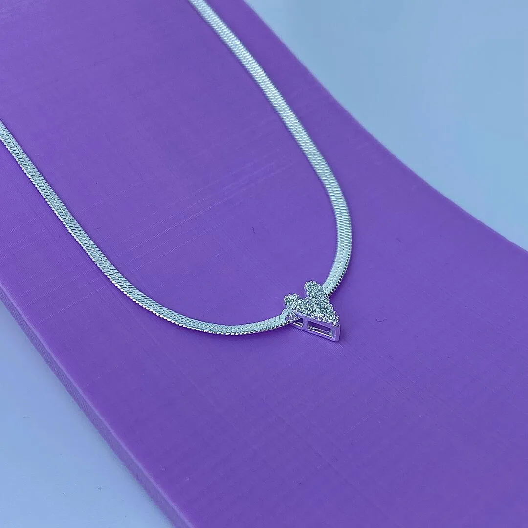 CHOKER FITA COM CORAÇÃO CRAVEJADO CP1384