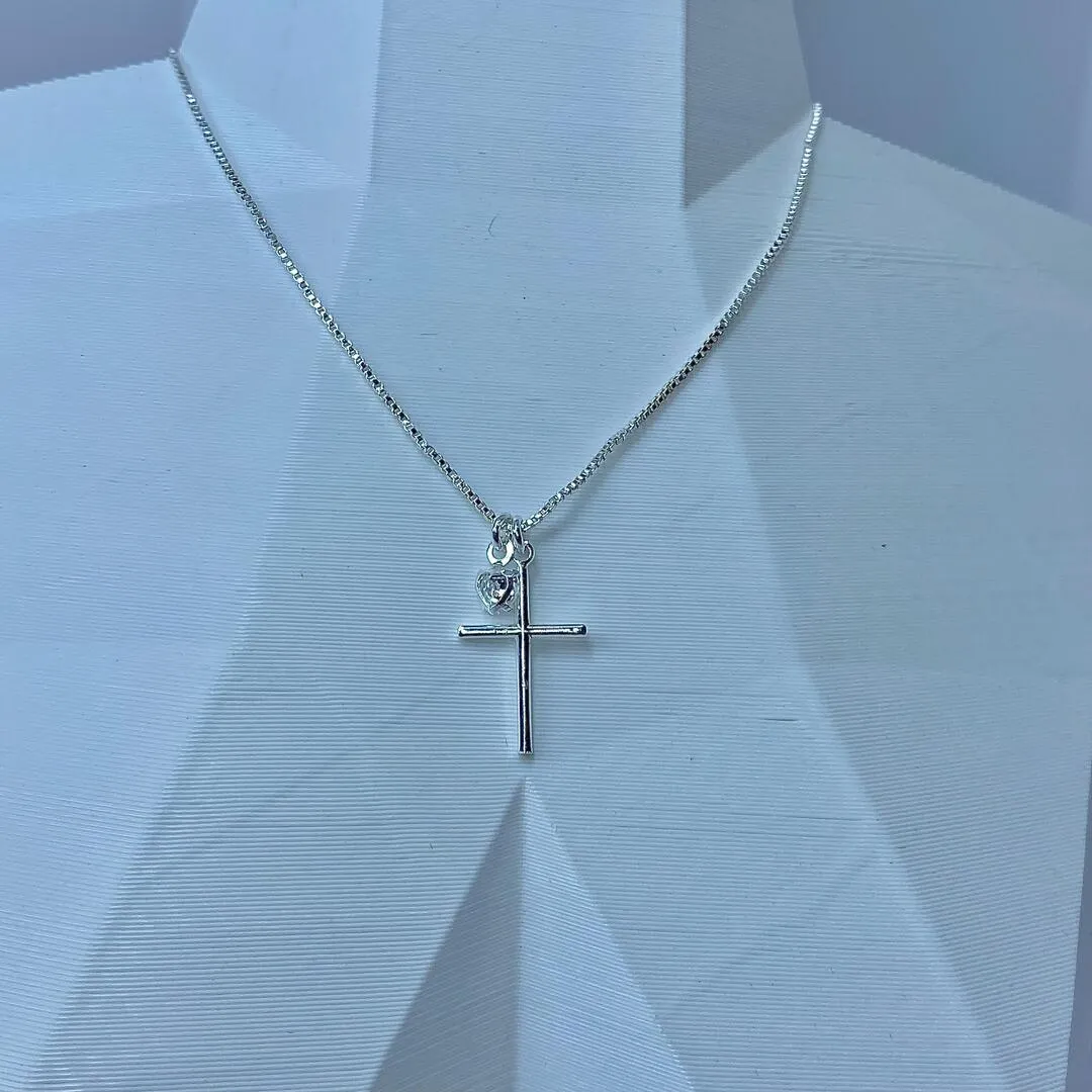 CHOKER CRUCIFIXO E PONTO DE LUZ CP1387