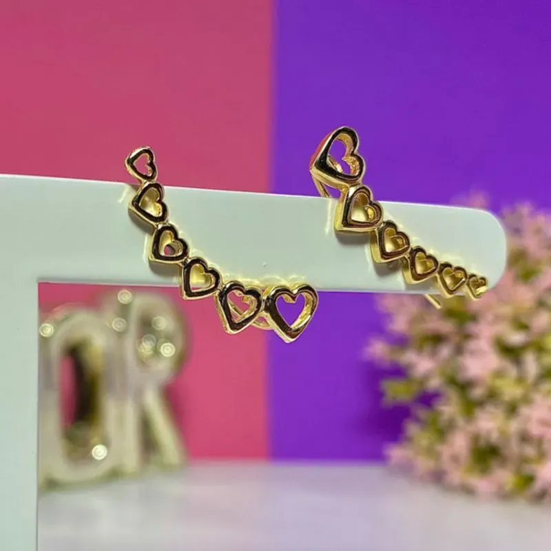 EAR CUFF CORAÇÕES VAZADOS BO103