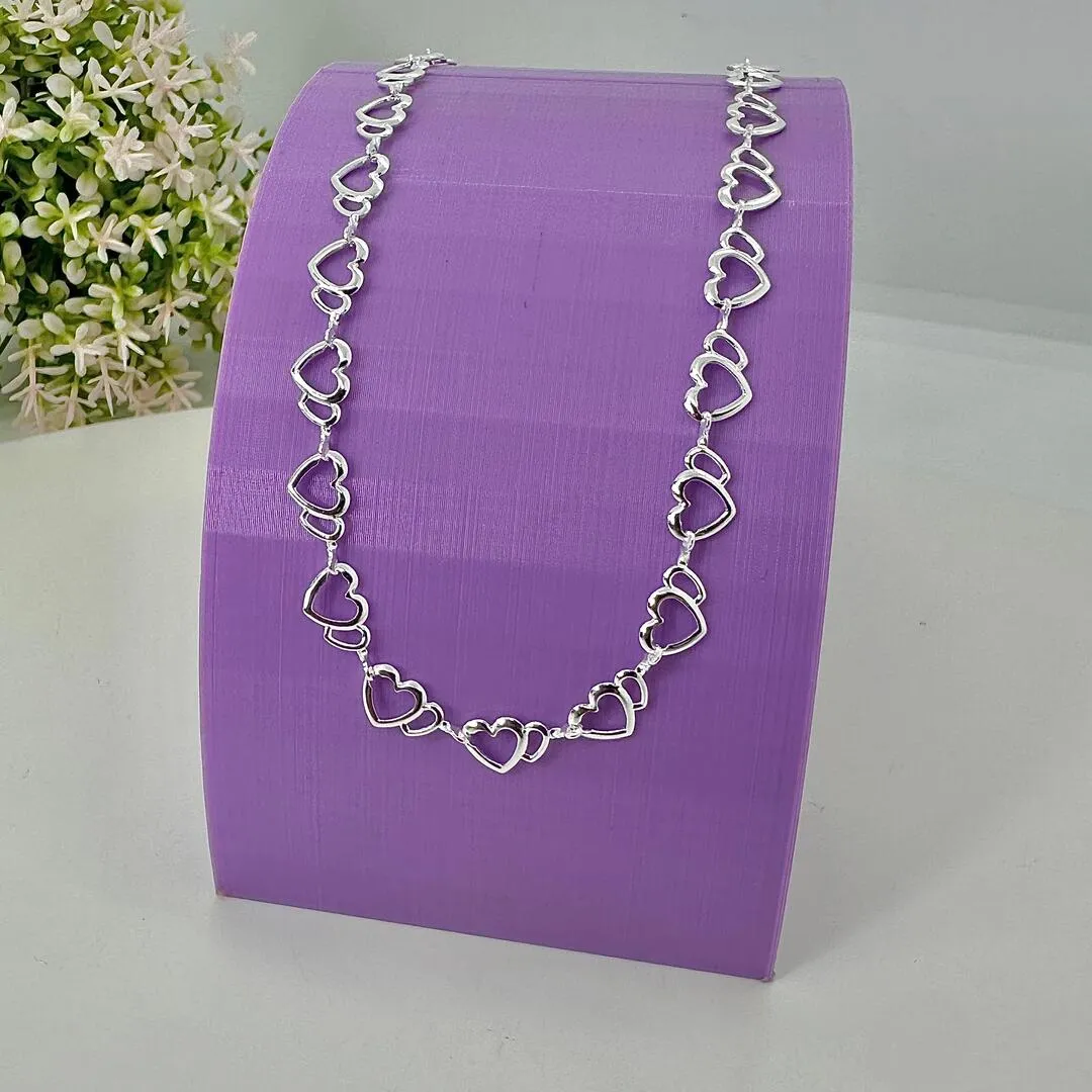 CHOKER CORAÇÕES DUPLO CP1438