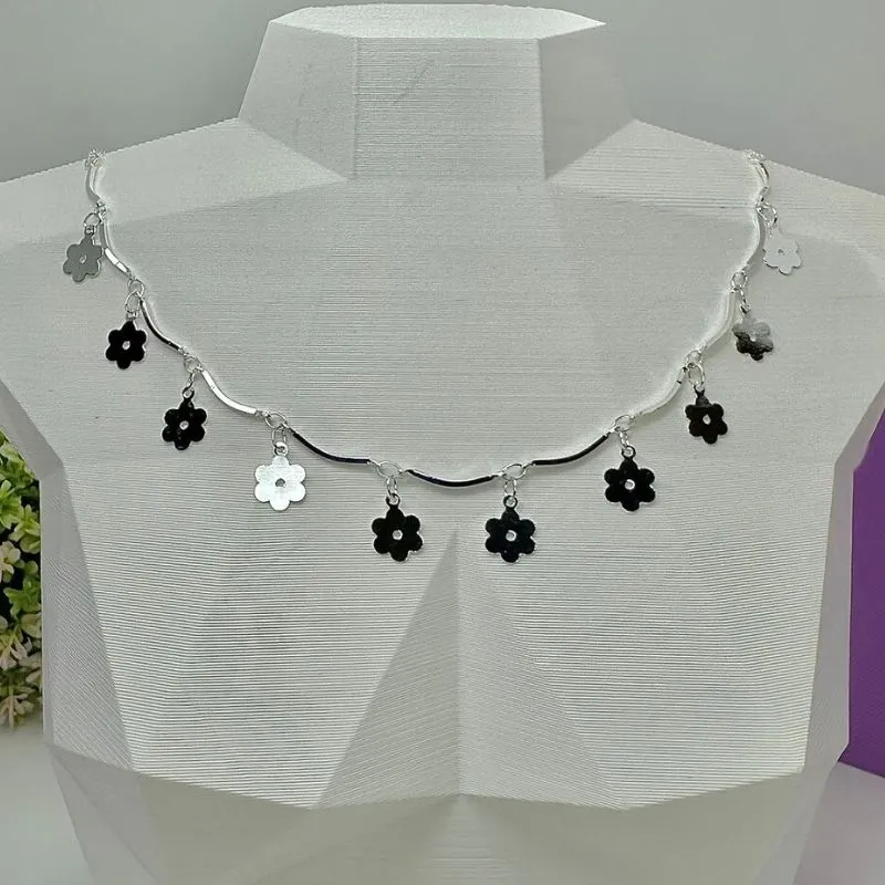 CHOKER MARGARIDAS PENDURADAS CP1503