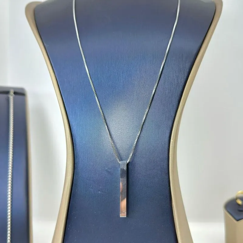 COLAR FINO BASTÃO LISO 70CM AÇO 316L CS1471
