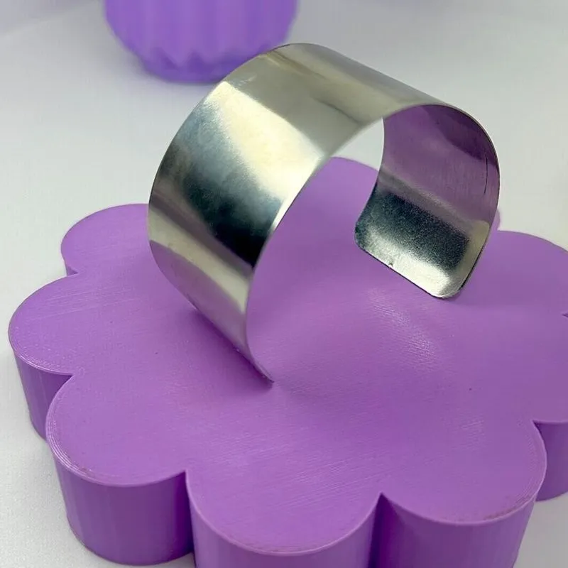BRACELETE FEMININO CHAPA LISA AÇO 316L PS1709