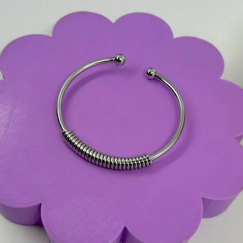 BRACELETE FEMININO MOLA AÇO 316L PS1708
