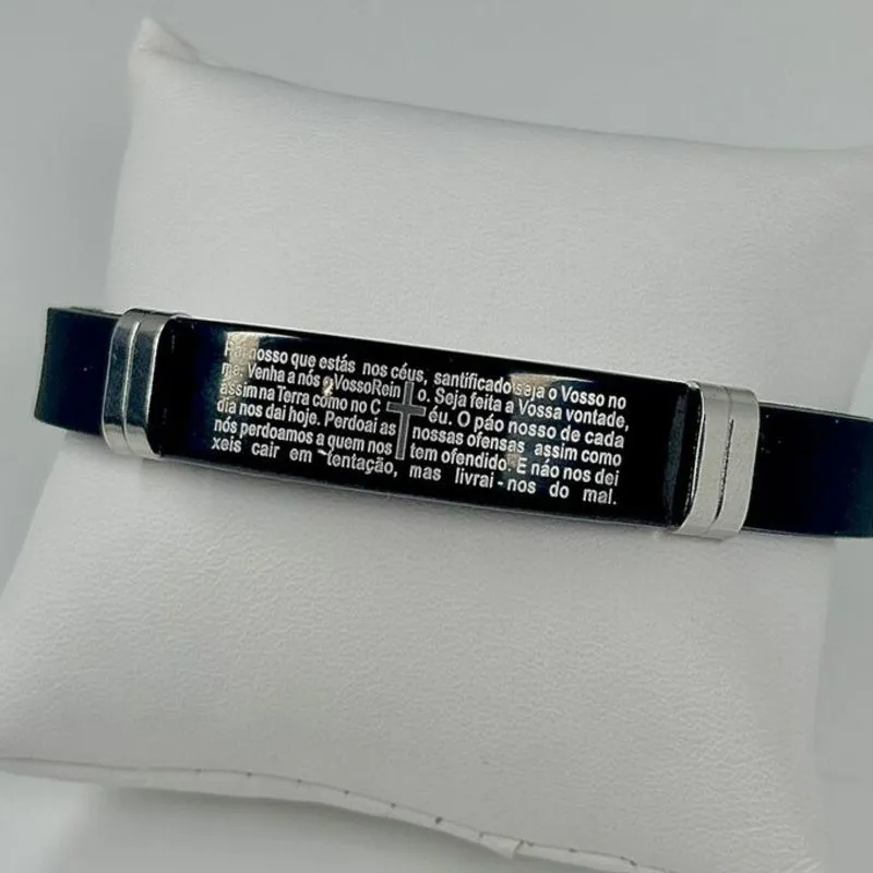 PULSEIRA CHAPA PAI NOSSO AÇO 316L PS1707