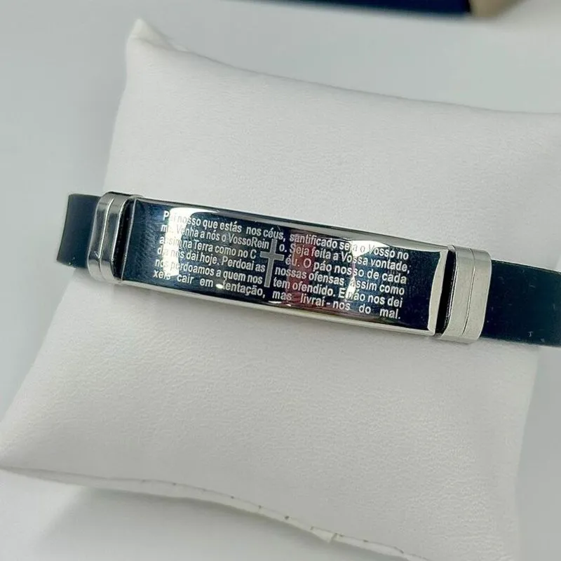 PULSEIRA CHAPA PAI NOSSO AÇO 316L PS1707