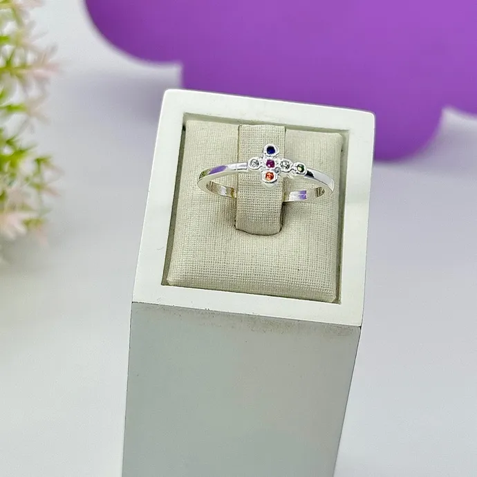 ANEL CRUCIFIXO COLOR AP1761