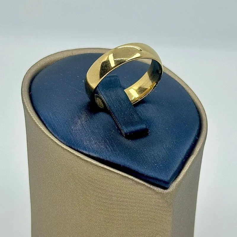 ALIANÇA LISA ABAULADA 7MM AÇO 316L AOS1907